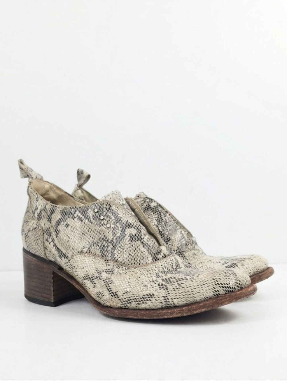 Freebird By Steven Sadie Python Embossed Women's Ankle Boots Size 8